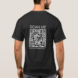 Benutzerdefinierter QR-Code für Herren-Geschäft - T-Shirt