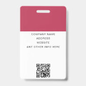 Benutzerdefinierter QR-Code für Ihre Event-ID für  Ausweis (Rückseite)