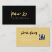 Benutzerdefinierter QR-Code für Minimalistische Bl Visitenkarte (Vorne/Hinten)