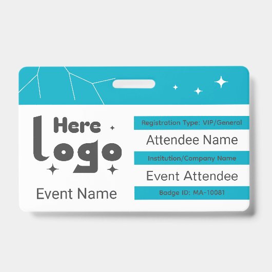 Benutzerdefinierter QR-Code für Networking-Veranst Ausweis (Vorderseite)