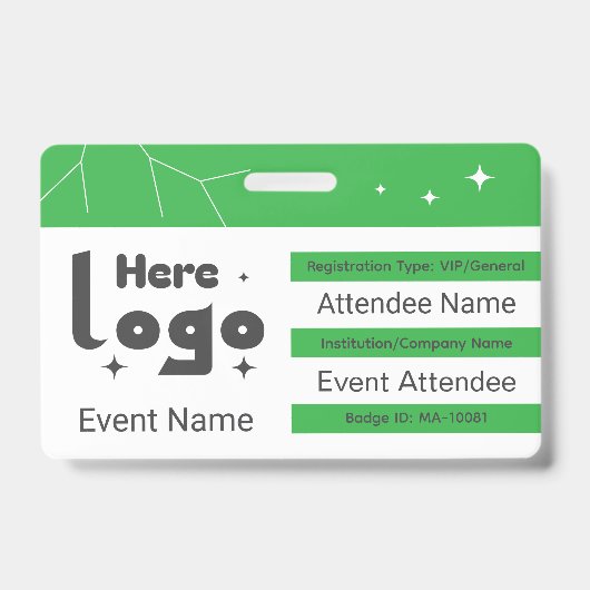 Benutzerdefinierter QR-Code für Networking-Veranst Ausweis (Vorderseite)