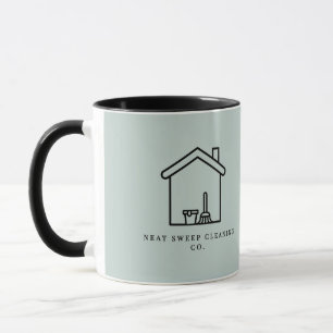 Benutzerdefinierter QR-Code für Reinigungsfirmen-L Tasse