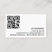 Benutzerdefinierter QR-Code für Social Media-Symbo Visitenkarte (Rückseite)