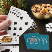 Benutzerdefinierter QR-Code für Text und Farben Ka Spielkarten (In Situ)