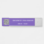 Benutzerdefinierter QR-Code für Text und Farbtafel Türschild (Vorderseite )
