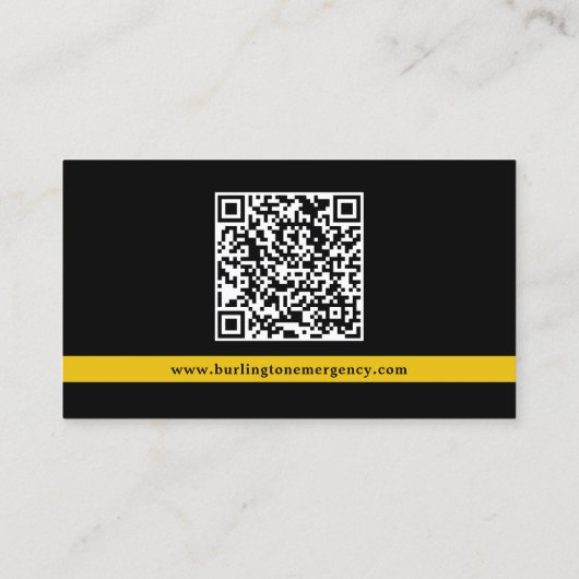 Benutzerdefinierter QR-Code für Thin Gold-Line-Log Visitenkarte (Rückseite)