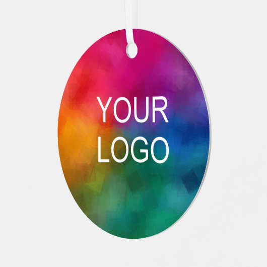 Benutzerdefinierter QR-Code für Unternehmen Einfac Ornament Aus Metall (Vorderseite links)