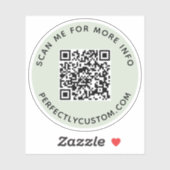 Benutzerdefinierter QR-Code Für weitere Informatio Aufkleber (Blatt)