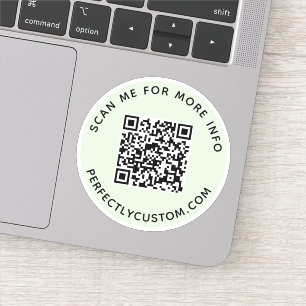 Benutzerdefinierter QR-Code Für weitere Informatio Aufkleber