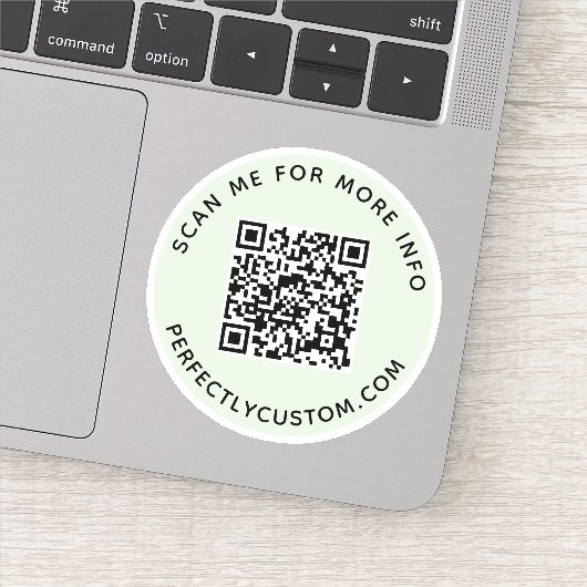 Benutzerdefinierter QR-Code Für weitere Informatio Aufkleber (Detail)