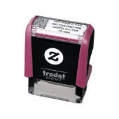 Benutzerdefinierter QR-Code Geschäftsname Rücksend Permastempel (Produkt)
