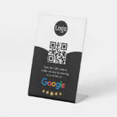 Benutzerdefinierter QR-Code Google Review Sockelschild (Vorderseite)