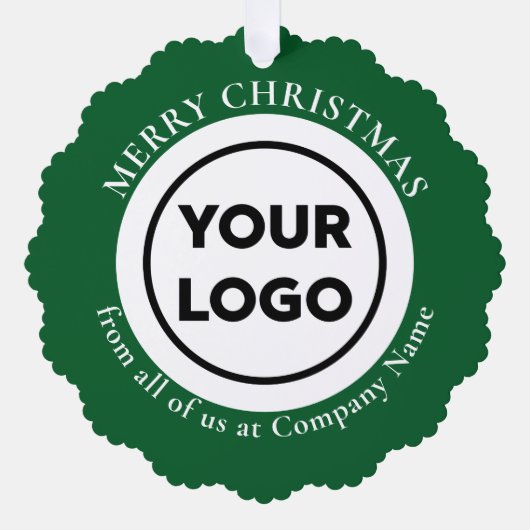 Benutzerdefinierter QR-Code Green White Gingham We Ornament Karte (Vorderseite)