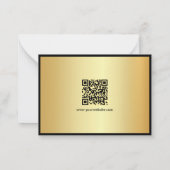 Benutzerdefinierter QR-Code handgeschriebener Schr Mitteilungskarte (Rückseite)