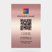 Benutzerdefinierter QR-Code Hochladen Sie Ihr Logo Acrylschild (Vorderseite)