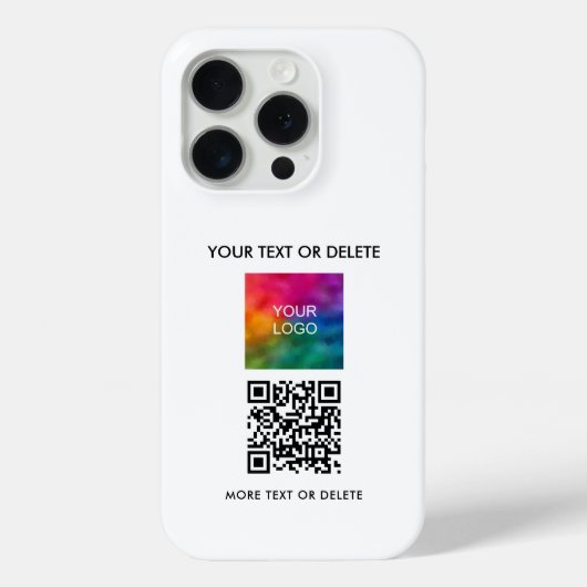 Benutzerdefinierter QR-Code Hochladen von Firmenlo Case-Mate iPhone Hülle (Rückseite)
