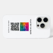 Benutzerdefinierter QR-Code Hochladen von Firmenlo Case-Mate iPhone Hülle (Rückseite (Horizontal))