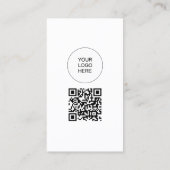 Benutzerdefinierter QR-Code Ihr eigenes Logo auf m Visitenkarte (Rückseite)