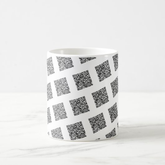 Benutzerdefinierter QR Code Ihr lustiges Mug Gesch Kaffeetasse (Mittel)