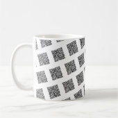 Benutzerdefinierter QR Code Ihr lustiges Mug Gesch Kaffeetasse (Links)