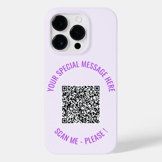 Benutzerdefinierter QR-Code Ihr spezieller iPhone- Case-Mate iPhone Hülle (Rückseite)
