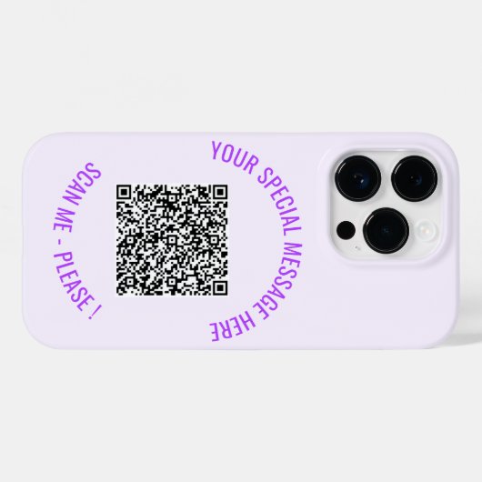 Benutzerdefinierter QR-Code Ihr spezieller iPhone- Case-Mate iPhone Hülle (Rückseite (Horizontal))