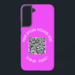 Benutzerdefinierter QR-Code Ihr spezielles Werbege Samsung Galaxy Hülle<br><div class="desc">Wählen Sie Farben und Schriftart - iPhone Cases Ihre spezielle QR Code Info und Custom Text Personalisiert Modern Phone Cases Gift - Add Your QR Code - Image or Logo - Foto / Text - Name oder andere Info / Nachricht - Neu verkleinern und verschieben oder entfernen / Add Elements...</div>