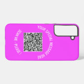 Benutzerdefinierter QR-Code Ihr spezielles Werbege Samsung Galaxy Hülle (Rückseite (Horizontal))