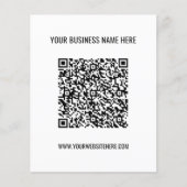 Benutzerdefinierter QR-Code Info Name Website Flye Flyer (Vorne)