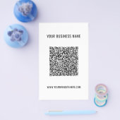 Benutzerdefinierter QR-Code Info-Name Website Werb Flyer (Einzeln)