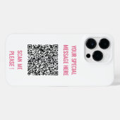 Benutzerdefinierter QR-Code Info zu Ihrer speziell iPhone Hülle (Rückseite (Horizontal))