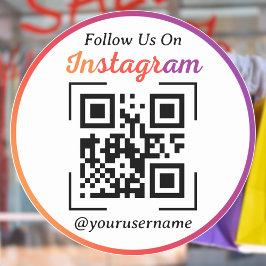 Benutzerdefinierter QR-Code Instagram Business QR- Aufkleber