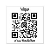 Benutzerdefinierter QR-Code Instagram-Stempel Permastempel (Design)