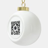 Benutzerdefinierter QR-Code Keramik Kugel-Ornament (Rechts)