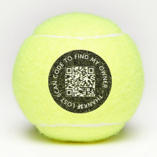 Benutzerdefinierter QR-Code: Kontaktinformationen  Tennisbälle