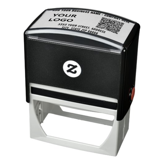 Benutzerdefinierter QR-Code Logo-Adresse Selbstfar Permastempel (Produkt)