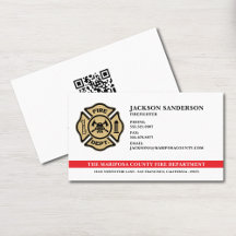 Benutzerdefinierter QR-Code-Logo der Feuerwehr für