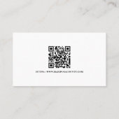 Benutzerdefinierter QR-Code-Logo der Feuerwehr für Visitenkarte (Rückseite)