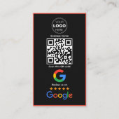 Benutzerdefinierter QR-Code-Logo für Geschäftsbewe Visitenkarte (Vorderseite)