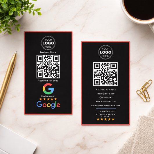 Benutzerdefinierter QR-Code-Logo für Geschäftsbewe Visitenkarte