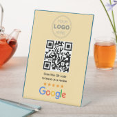 Benutzerdefinierter QR-Code-Logo für Unternehmensb Sockelschild (In Situ)