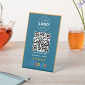 Benutzerdefinierter QR-Code-Logo für Unternehmensb Sockelschild (In SItu)