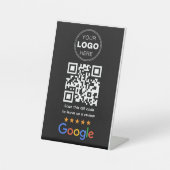 Benutzerdefinierter QR-Code-Logo für Unternehmensb Sockelschild (Vorderseite)