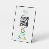 Benutzerdefinierter QR-Code-Logo für Unternehmensb Sockelschild (Vorderseite)