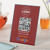 Benutzerdefinierter QR-Code-Logo für Unternehmensb Sockelschild (In Situ)