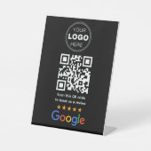 Benutzerdefinierter QR-Code-Logo für Unternehmensb Sockelschild (Vorderseite)