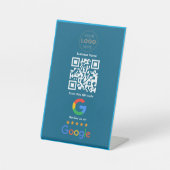 Benutzerdefinierter QR-Code-Logo für Unternehmensb Sockelschild (Vorderseite)