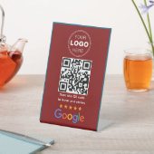 Benutzerdefinierter QR-Code-Logo für Unternehmensb Sockelschild (In SItu)