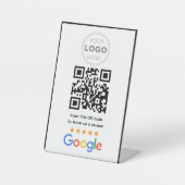 Benutzerdefinierter QR-Code-Logo für Unternehmensb Sockelschild (Vorderseite)