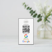 Benutzerdefinierter QR-Code-Logo für Unternehmensb Visitenkarte (Stehend Vorderseite)